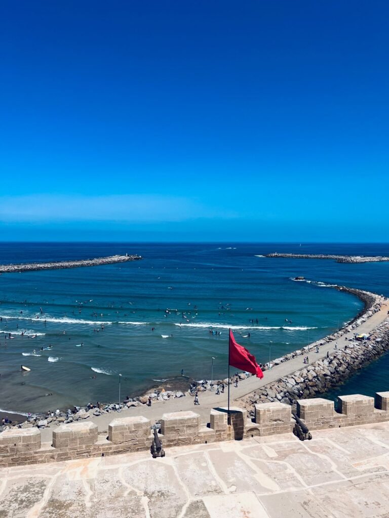 Essaouira ramparts overlooking the Atlantic Ocean